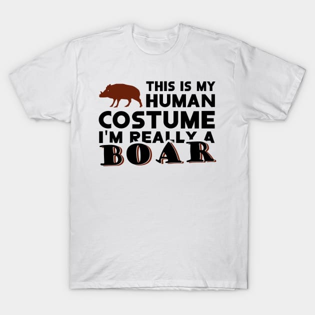 Wild boar costume animal fan gift saying hunting T-Shirt by FindYourFavouriteDesign